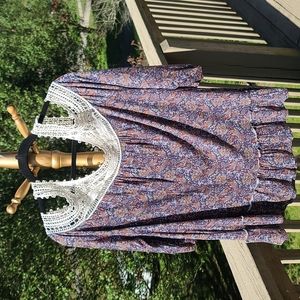 Cold Shoulder Crochet top XL